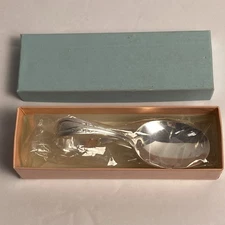 Vintage Silver Plate...Baby Spoon (looped handle) Wm Rogers/Oneida LTD...In box