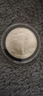 American BU Silver Eagle Coin 2001 Light Tone  1oz. Fine Silver