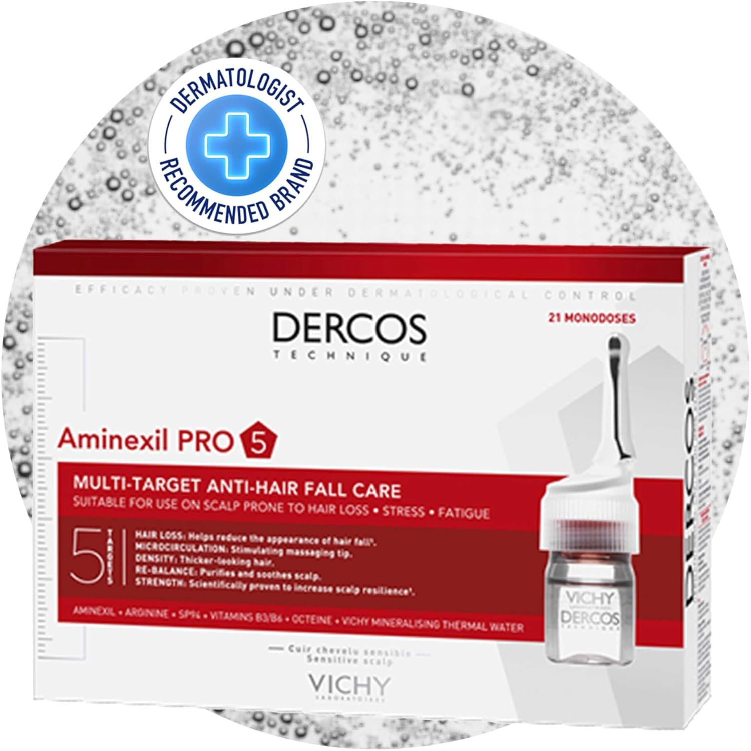 Vichy Dercos Aminexil Intensive 5 Donna | Trattamento Anti-Caduta Expert