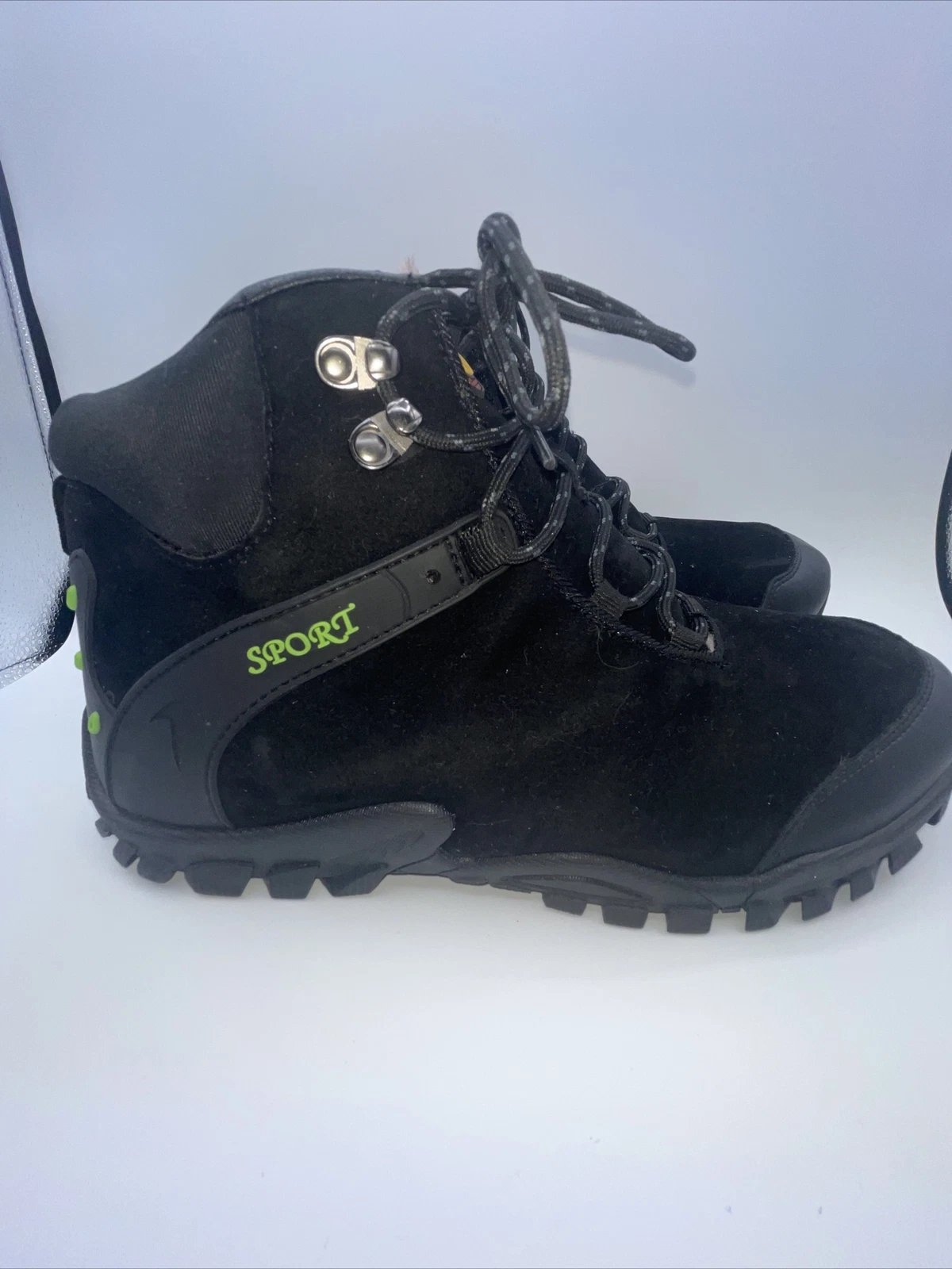 Mens Winter Warm High Top Hiking Sneakers Shoes Casual Lace Up Plush Boots Sport