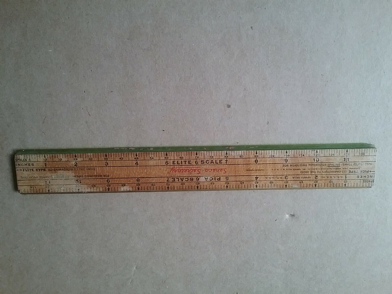 Vintage Seneca Secretary 12" Wooden Ruler - Seneca Falls Rule & Block Co. NY