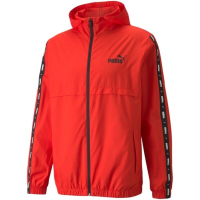 4064535453645 Puma ESS+TAPE Windbreaker Herren Jacke Rot 847477 11 PUMA