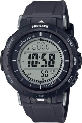 Casio PRG-30 Series Protrek Solar Wristwatch Black Durasoft Band