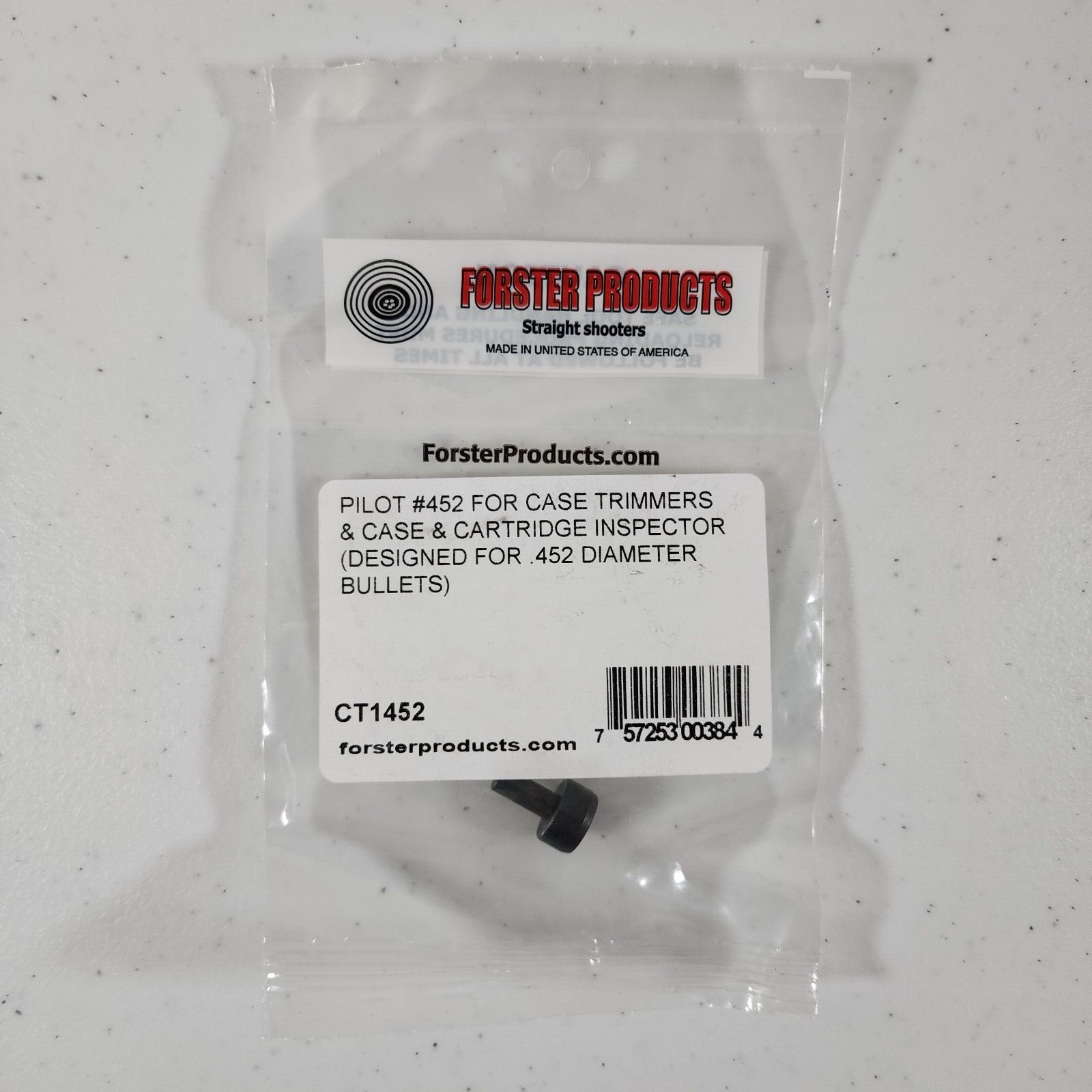 Forster - Case Trimmer Pilot #452 for "Original, Power, and Classic" (CT1452)