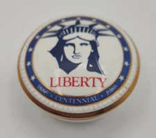 Vtg Villeroy & Boch Trinket Box Dish W Germany Liberty Home Decor Centennial