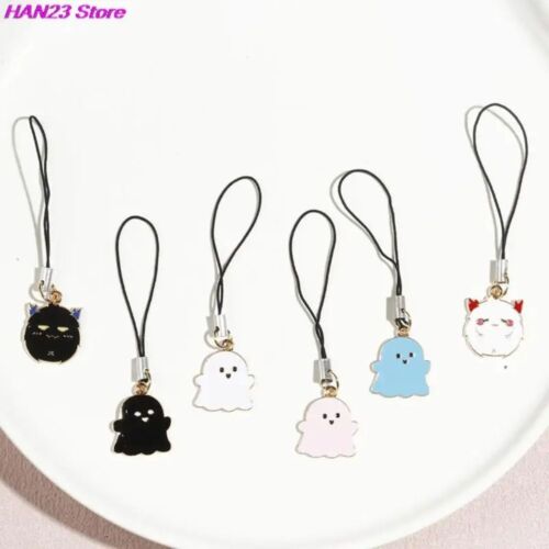 Ghost Mobile Phone Charms Metal Key Chain 2024 Phone Rope  Phone - Picture 1 of 14