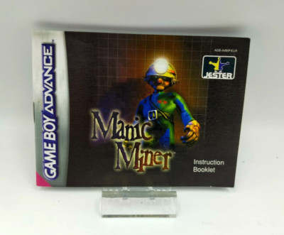 Gameboy Advance Anleitung Manic Miner Booklet Nintendo GBA