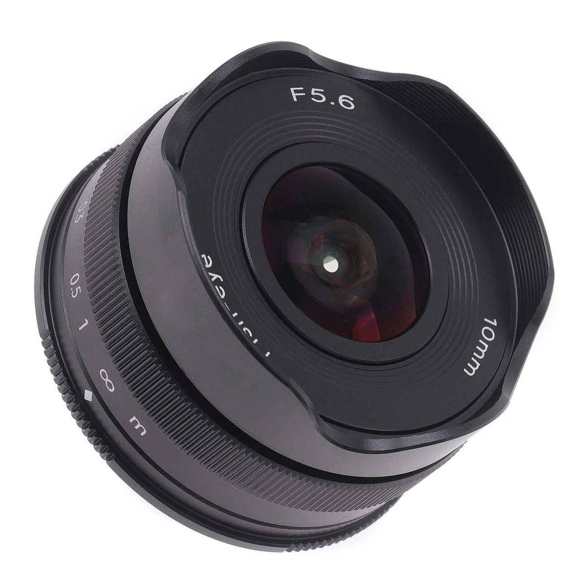 Lente gran angular ojo de pez MF ojo de pez 10 mm F5,6 APS-C para cámara Sony con montaje E A6600 NEX7