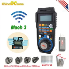 Mach3 6 Axis Handwheel Wireless Handheld Electronic Controller for CNC Machine