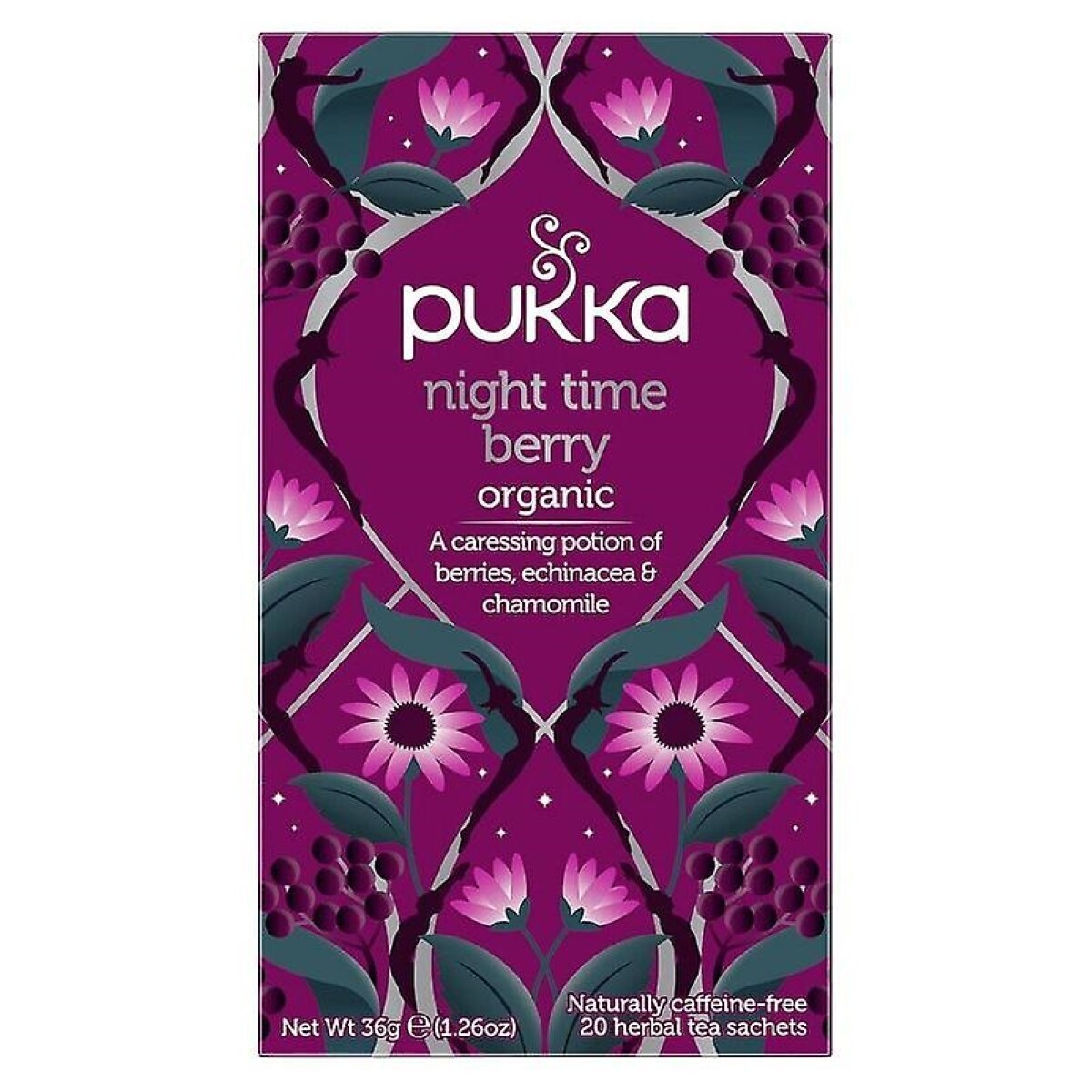 Pukka Tea Night Time Berry 20 Herbal Tea Sachets