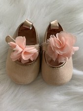 Infant girl shoes size 2. Light Coral Dressy Ballet Flat. Normal Wear 