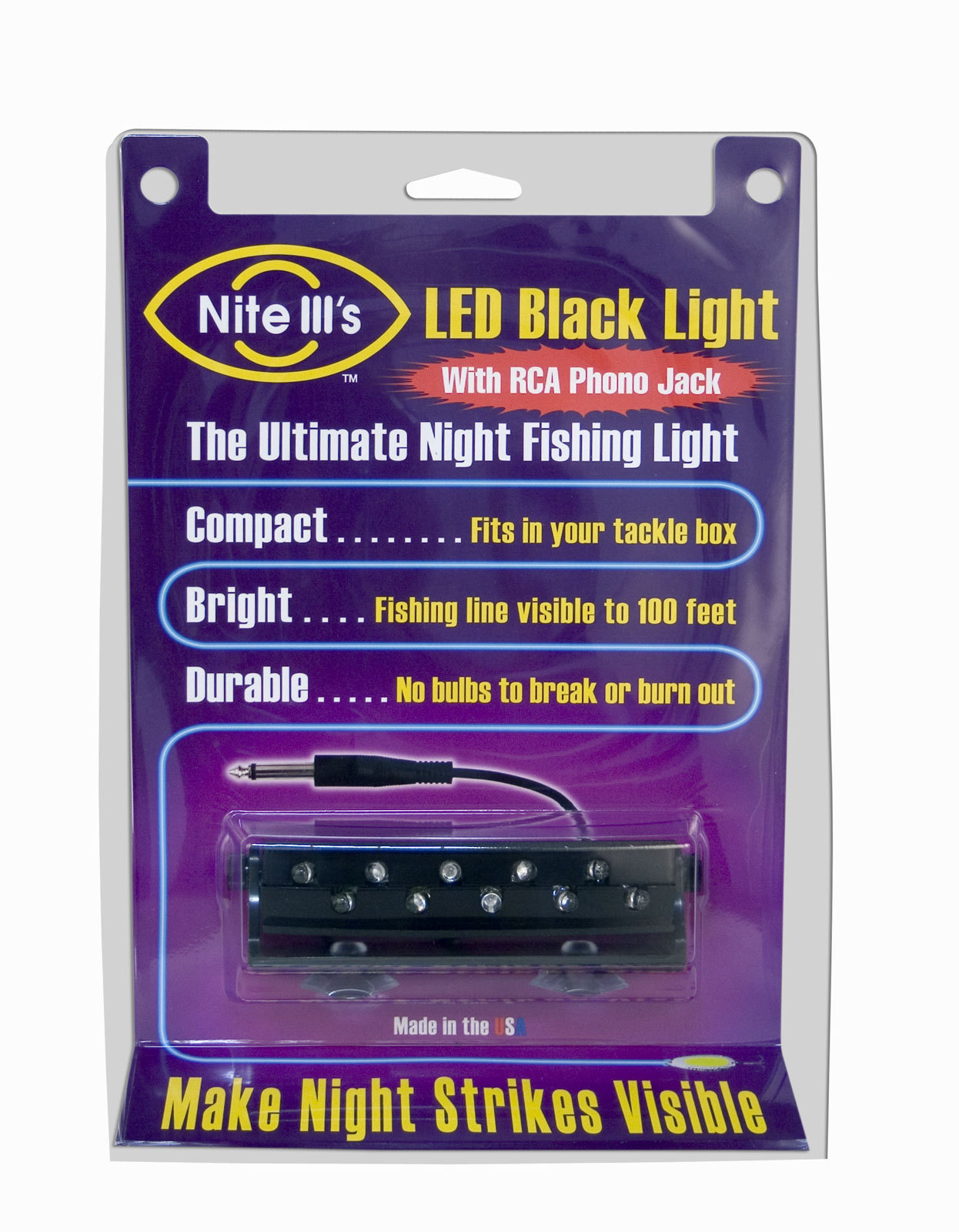 Set of Nite iii's Blacklight LED Fishing Lights with Phono Plug eBay