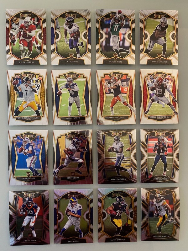 2020 Select Rookies & Stars (Jeudy RC, Dobbins RC, Prescott) Lot of (16) NM/MT