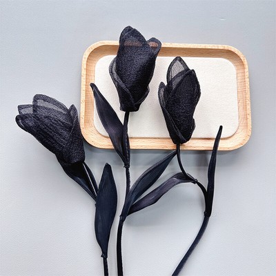 1 Paar einfarbige Kleidung Zubehör Einfachheit Blumenform Kleid Dekoration