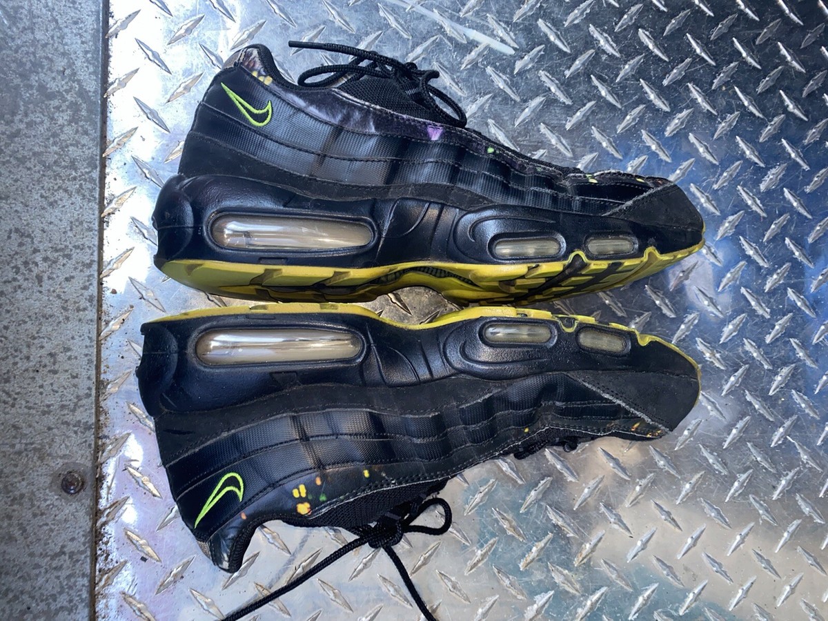 Nike Air Max 95 Premium City Lights Black Shoes Sneakers 538416-070‎ Mens 10.5 Nike Air Max 95 Premium Volt for Sale | Authenticity  main image 4