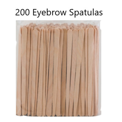 Augenbrauenspatel wachsendes Haar klein präzises Holz (200 Spatel) Profi