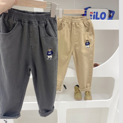 Boys Cartoon Spring Casual Pants Medium Children's Spring Clothes Boys Pants