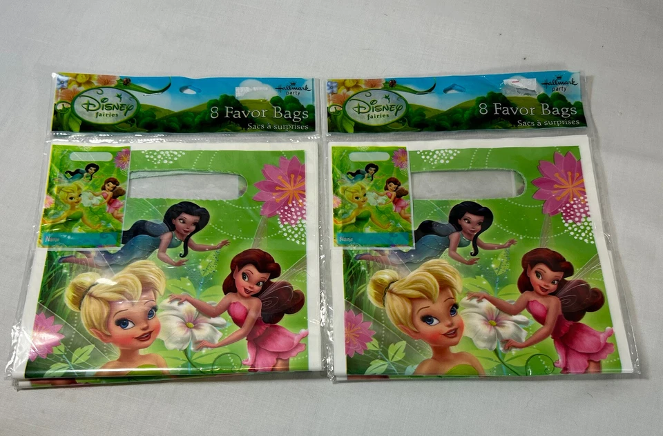 Tinkerbell Hallmark Disney Hadas Fiesta Favor Golosinas Bolsas 16 Total Nuevo Cumpleaños Foto 4 de 4
