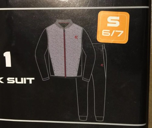 Track Suit And1 Boys Zip Up Jacket Pants Small 6/7 Red Gray Black Warm Ups 2 Pc - Picture 2 of 3