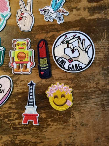 Patches Lot of 30 Total Iron-On New Patch Fashion Embroidered Never Used - Picture 11 of 11