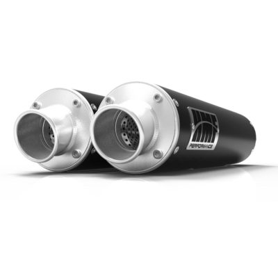 HMF Performance Series Black Dual Slip On Exhaust Can-Am Renegade 570 800 850
