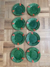 Maruhon Ware Japan Tomato Collection 7” Plates Disc Pattern Circa 1950 VTG  READ