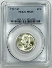 *1937 D WASHINGTON QUARTER* *PCGS MS65* *CENSUS RARITY* NR #G3751