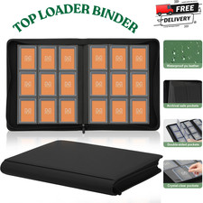 Toploader Binder Holds 288 Toploaders 9 Pocket Top Loader Binders for 3 x 4 in