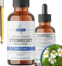Eyebright Herb 2 Fl Oz Extract, Eyebright Oral Drops Tincture, Alcohol Free