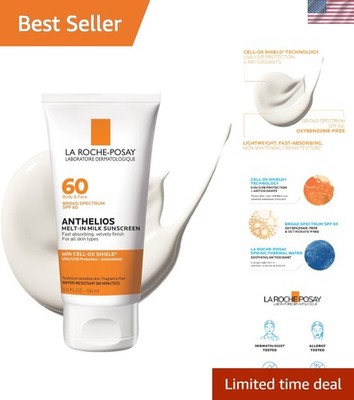 Lightweight Anthelios Melt-In Milk Sunscreen SPF 60 - Allergy Tested & Unscented