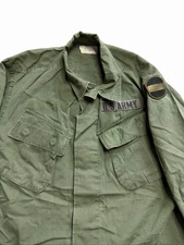 60s Slant Pocket Jungle Jacke Small Vietnam 3rd Pat Rip Stop Ground Forces