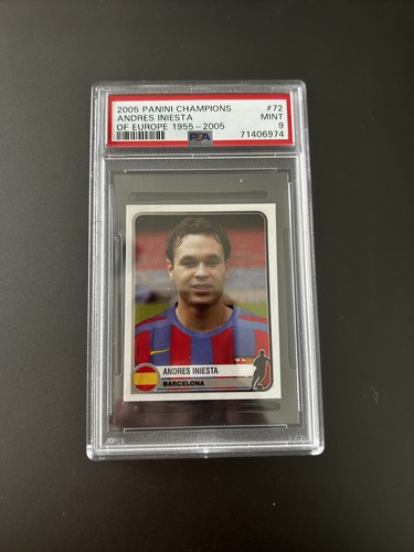 Andres Iniesta #72 2005 Panini Champions of Europe 1955-2005 card