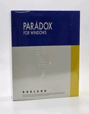 Borland Paradox for Windows 3-Book ObjectPal Developer Set Brand New 