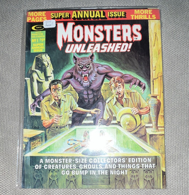 Monsters Unleashed! Annual Issue #1 1975  high grade copy