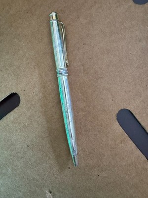 Vintage Reflections Monogramed ''Allyse Corbin'' Silver Plated Ball Point Pen 5.5''
