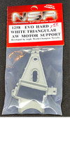 NSR1258 EVO AW Triangular HARD White Long Can Motor Mount