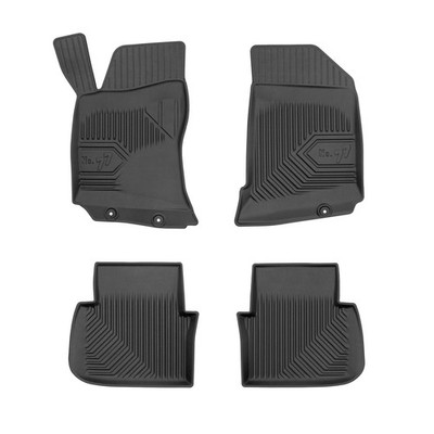 Fußmatten Gummimatten No.77 für Saab 9-5 I 1997-2005 Pre-FL TPE Schwarz 4 tlg