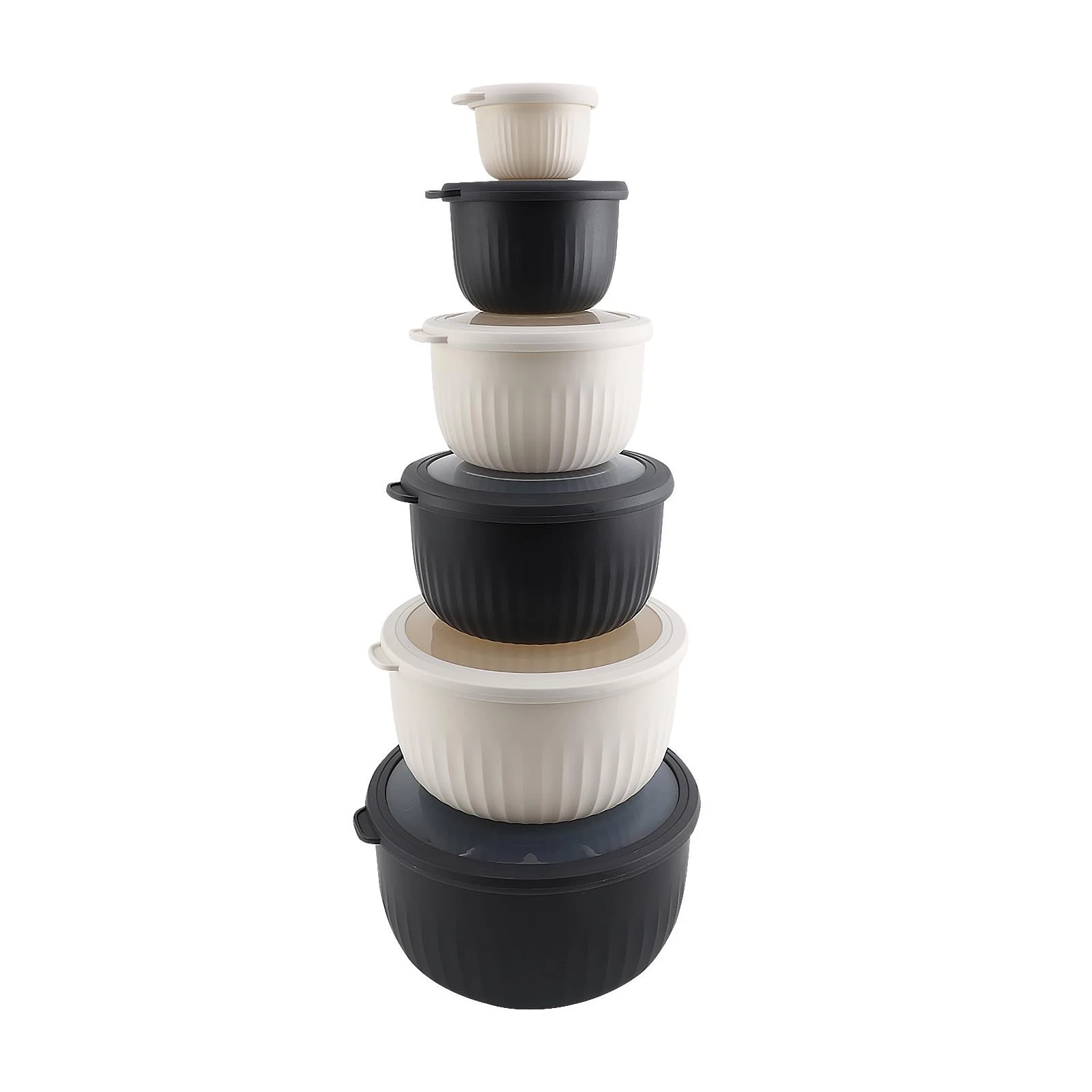 COOK WITH COLOR Prep Bowls with Lids- Wide and Deep Nesting Plastic Small Mixing
