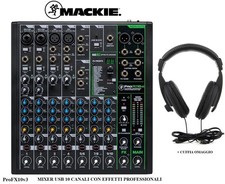 MACKIE ProFX10v3  MIXER USB 10 CANALI CON EFFETTI VOCE PROFESSIONALI + Software