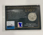 1989 US American Silver Eagle 1 oz Coin .999 Fine BU