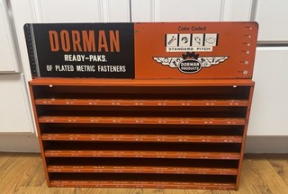 DORMAN READY PAKS METRIC FASTENERS Car Parts Vintage Metal Sign/Cabinet/Display