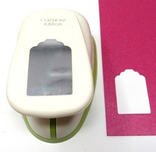Recollections Jumbo Tag Paper Punch 1 13/16" Craft Card Making Scrapbooking