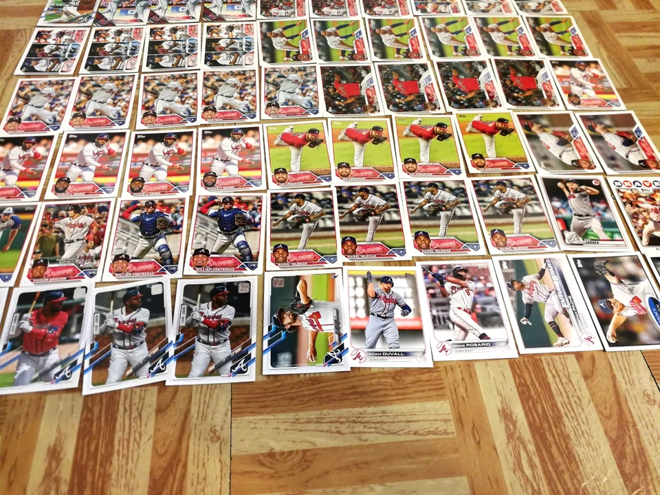 2010-2023 Atlanta Braves 180 Topps Card Lot Freddie Freeman Ozzie Albies MLB - Image 4 of 4