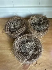 Lot of 3 Sullivan's 5" Bird Nests - New Old Stock(68)