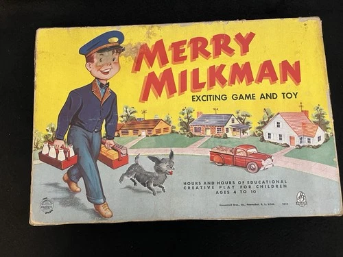 Merry Milkman. Vintage Hasbro Board Game From The 1950 S Complete