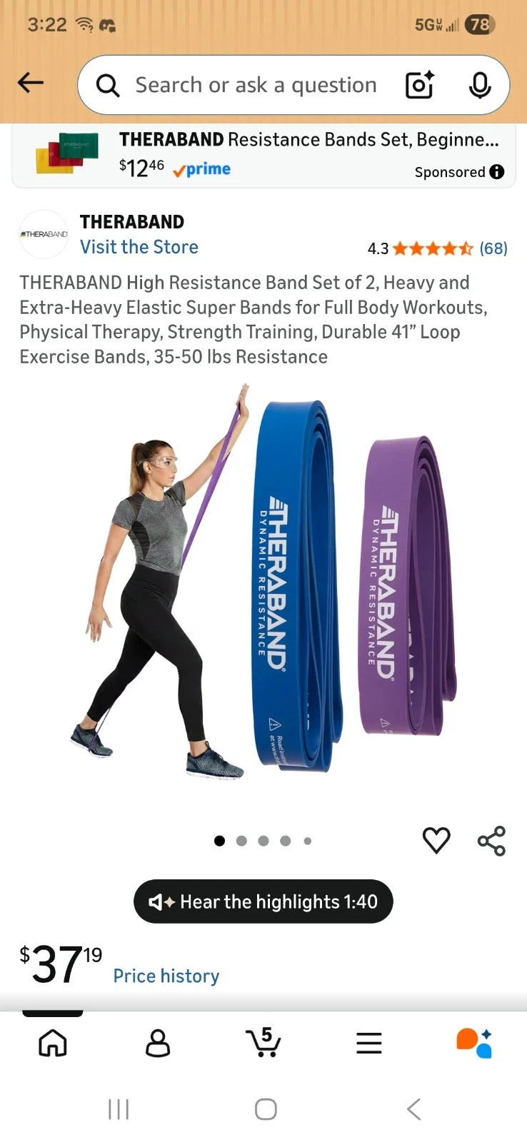 High Resistance Bands, Elastic Super Bands for Improving