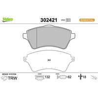 Valeo 302421 Bremsbelagsatz FüR Land Rover Freelander L314