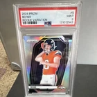 Panini Prizm Rookie Silver Prizm Variation Bo Nix #5 PSA 9 Denver Broncos