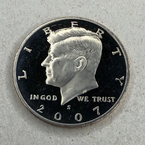 2007-S Kennedy PROOF 50C Half Dollar IMPAIRED Proof PERFECT FOR ALBUMS FREE SHIP