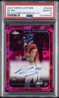 2024 TOPPS CHROME SAPPHIRE ROOKIE AUTOS PADPARADSCHA 1/1 BO NIX 1/1 PSA 10